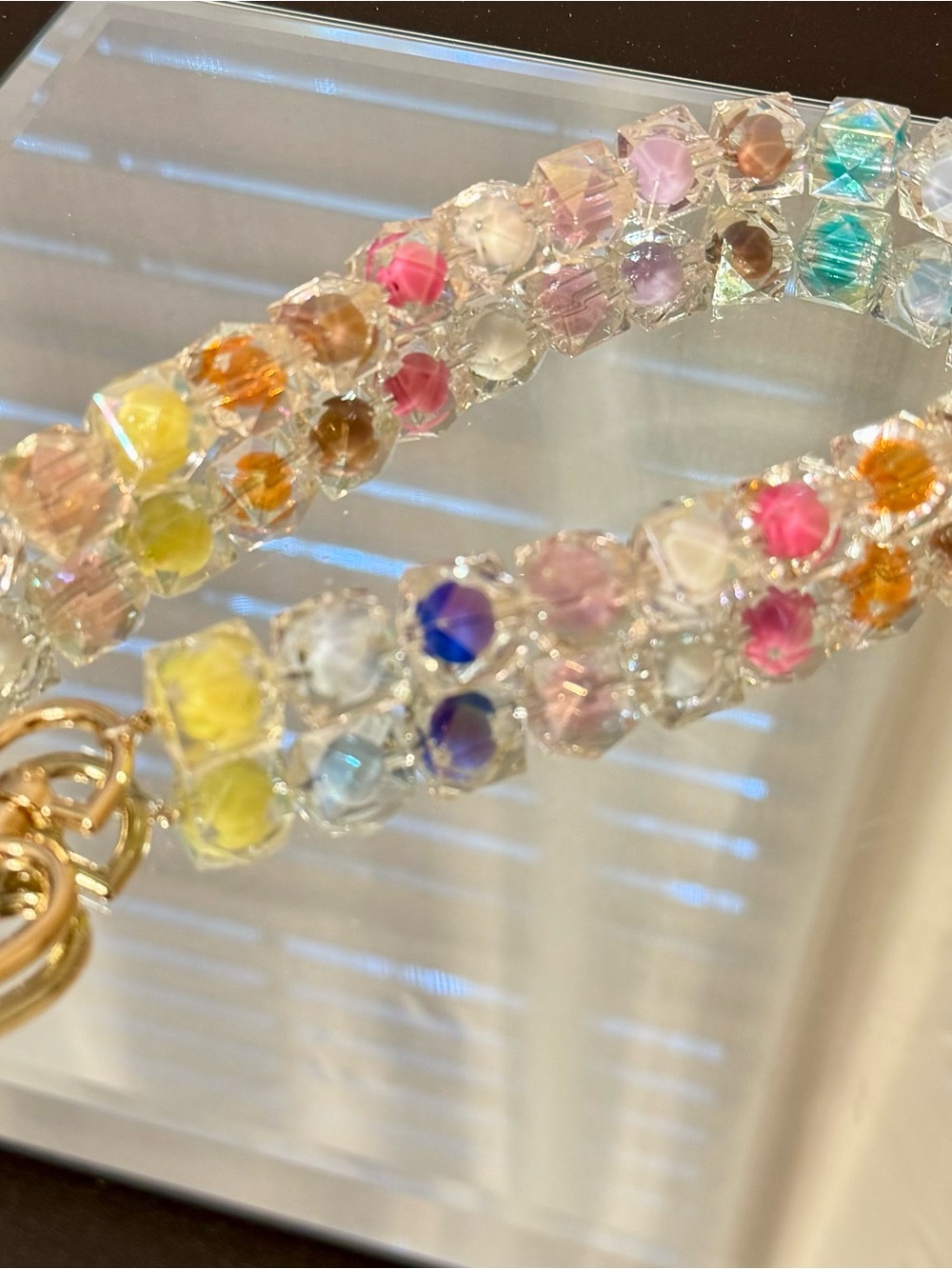 Multicolor Crystal Bag Chain - Picture 6 of 8